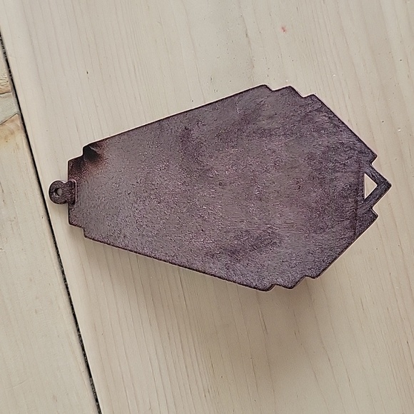 Vintage Wood and Metal Holy Water Font - Picture 2 of 3